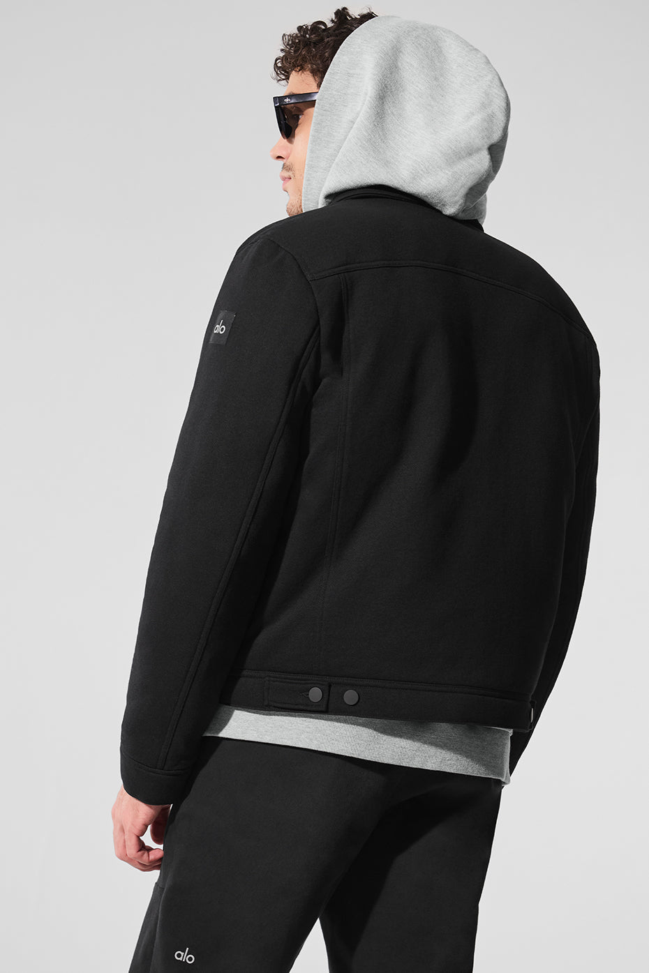 Ease Trucker Zip Jacket — Black