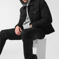 Ease Trucker Zip Jacket — Black