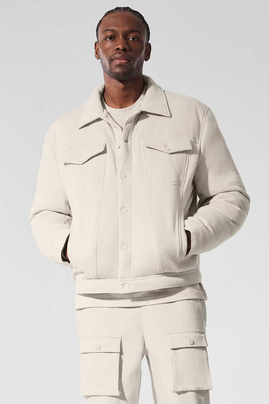 Ease Trucker Zip Jacket — Bone