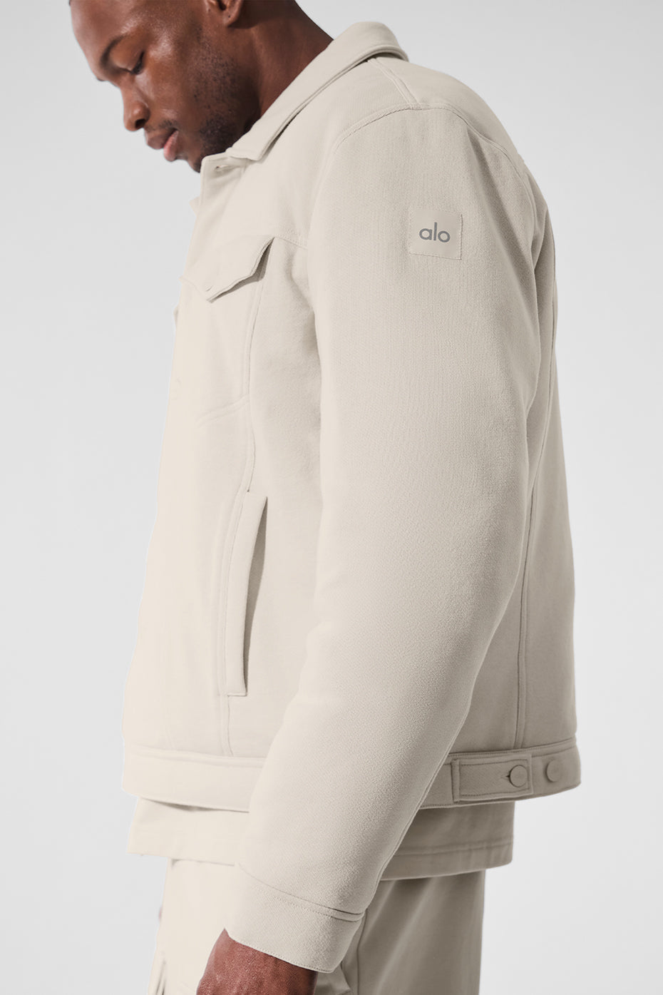 Ease Trucker Zip Jacket — Bone