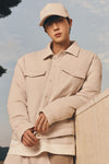 Ease Trucker Zip Jacket — Bone