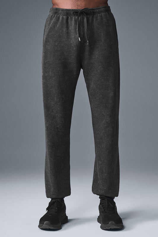Chill Vintage Wash Joggers — Black Wash