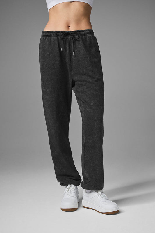 Chill Vintage Wash Joggers — Black Wash
