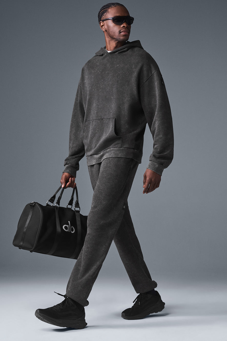 Chill Vintage Wash Joggers — Black Wash