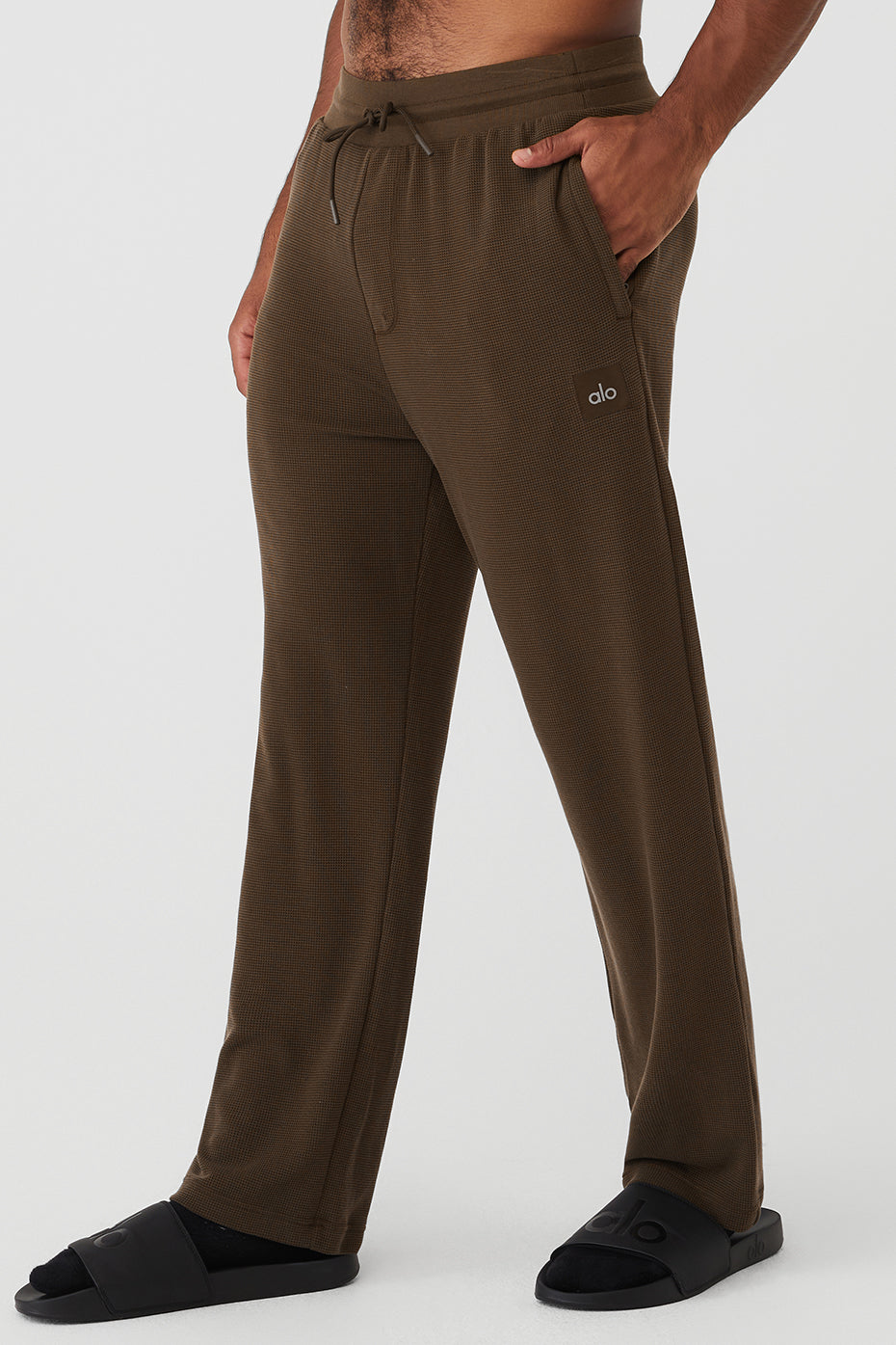Micro Waffle Fast Break Joggers — Espresso