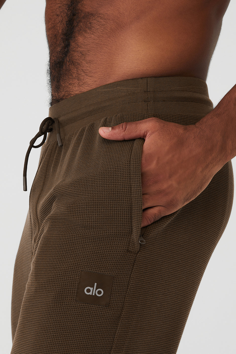 Micro Waffle Fast Break Joggers — Espresso