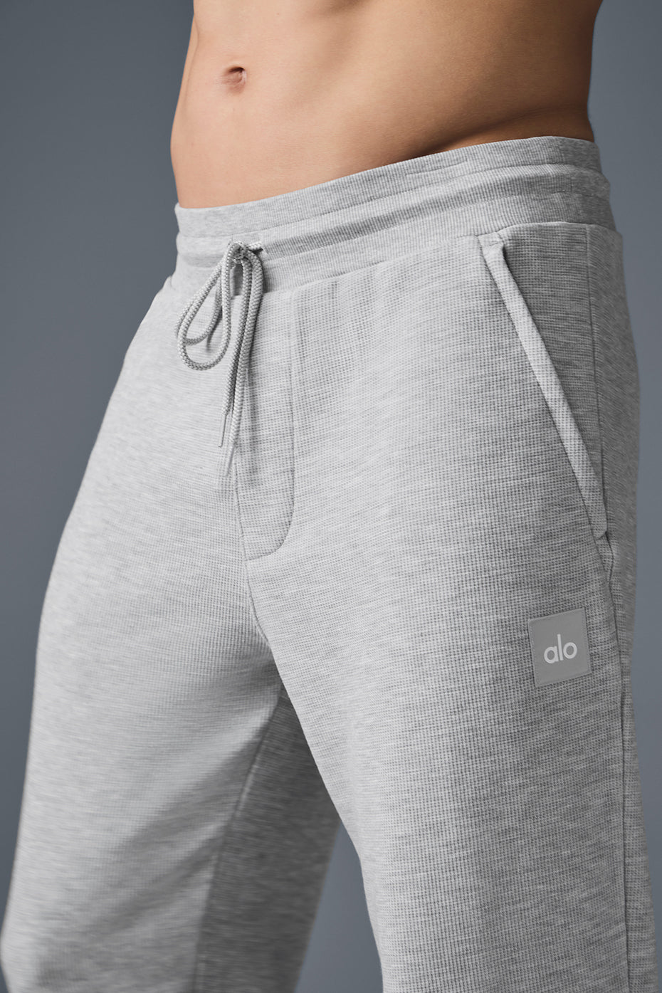 Micro Waffle Fast Break Jogger — Athletic Heather Grey