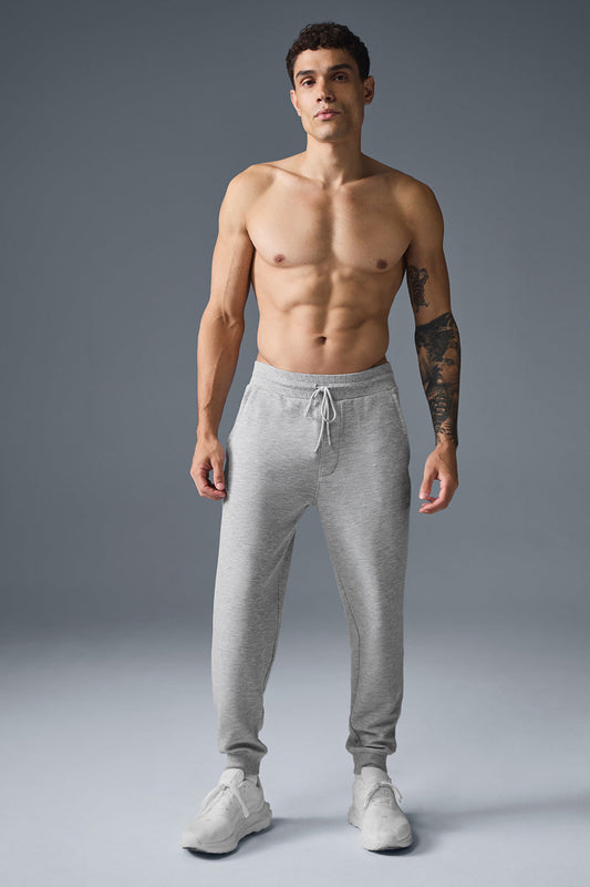 Micro Waffle Fast Break Jogger — Athletic Heather Grey