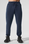 Micro Waffle Fast Break Jogger — Navy