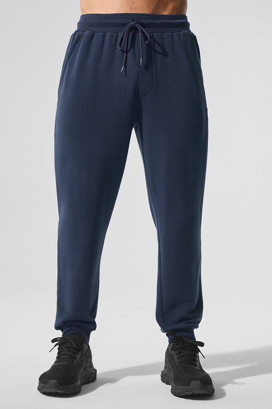 Micro Waffle Fast Break Jogger — Navy