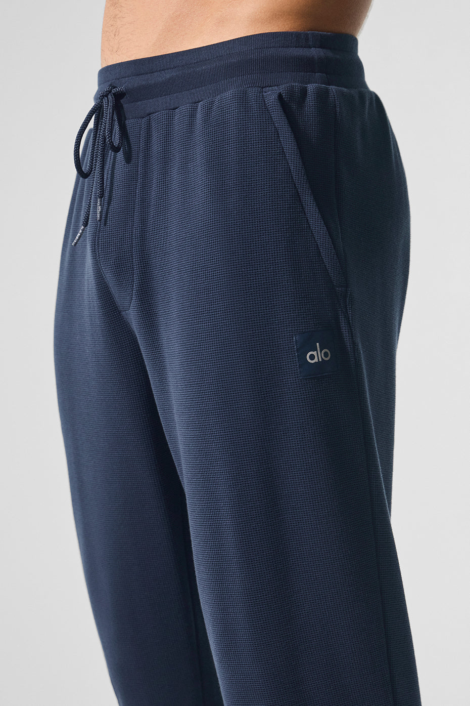 Micro Waffle Fast Break Jogger — Navy