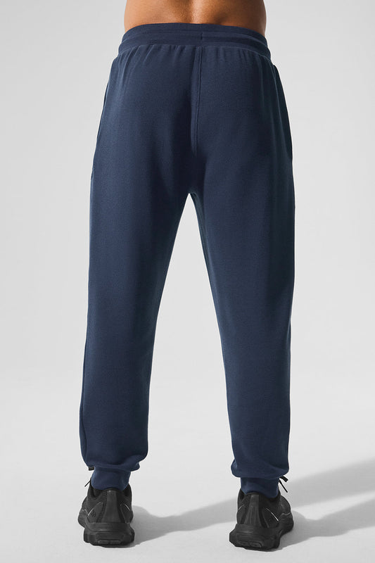 Micro Waffle Fast Break Jogger — Navy