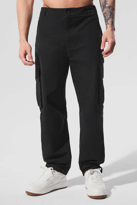 Cargo Ripstop Trouser — Black