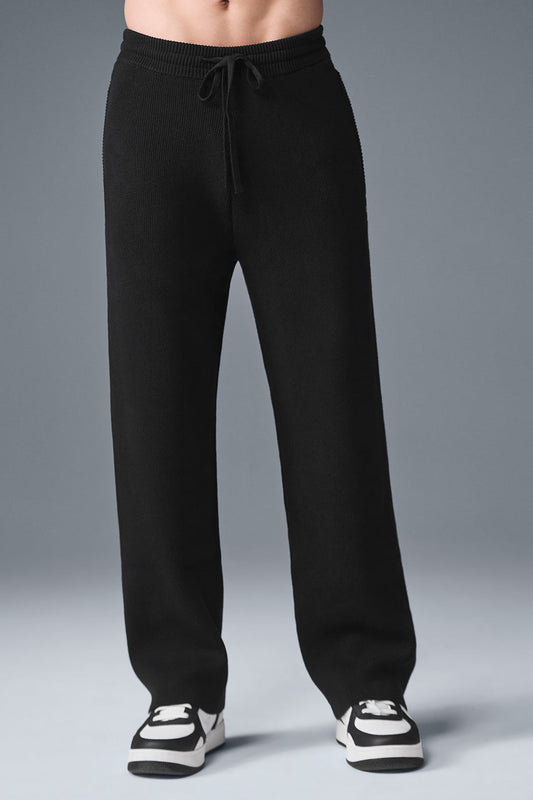 Scholar Straight Leg Joggers — Black