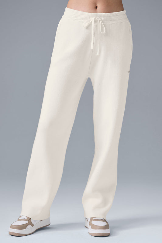 Scholar Straight Leg Joggers — Ivory