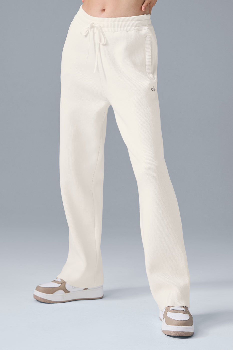 Scholar Straight Leg Joggers — Ivory