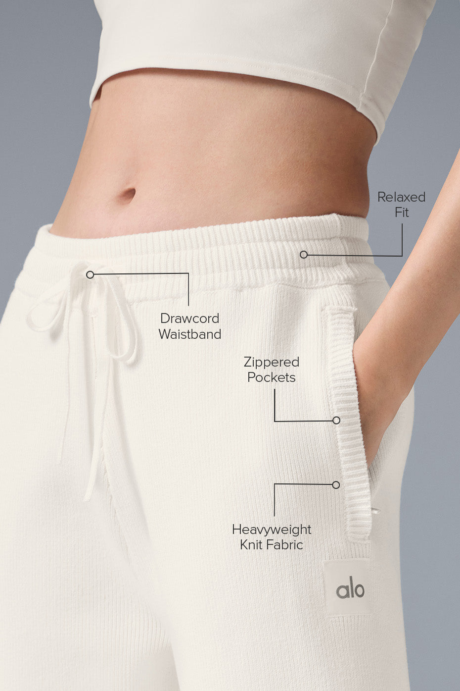 Scholar Straight Leg Joggers — Ivory