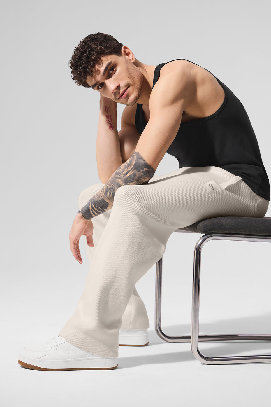 Scholar Straight Leg Joggers — Ivory