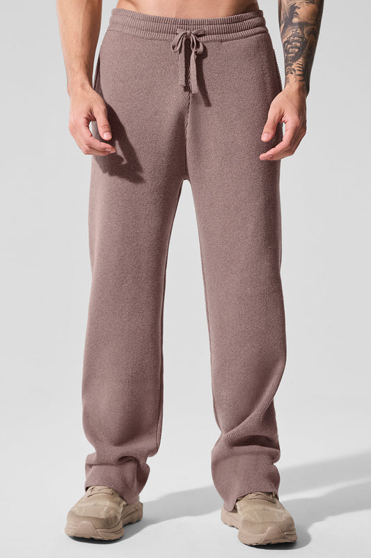Scholar Straight Leg Joggers — Mushroom Heather