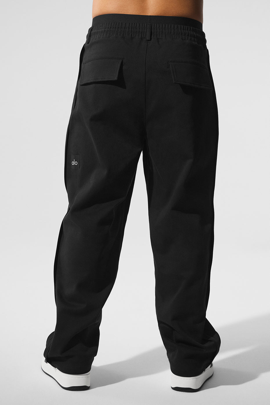 Edition Sueded Straight Leg Pant — Black