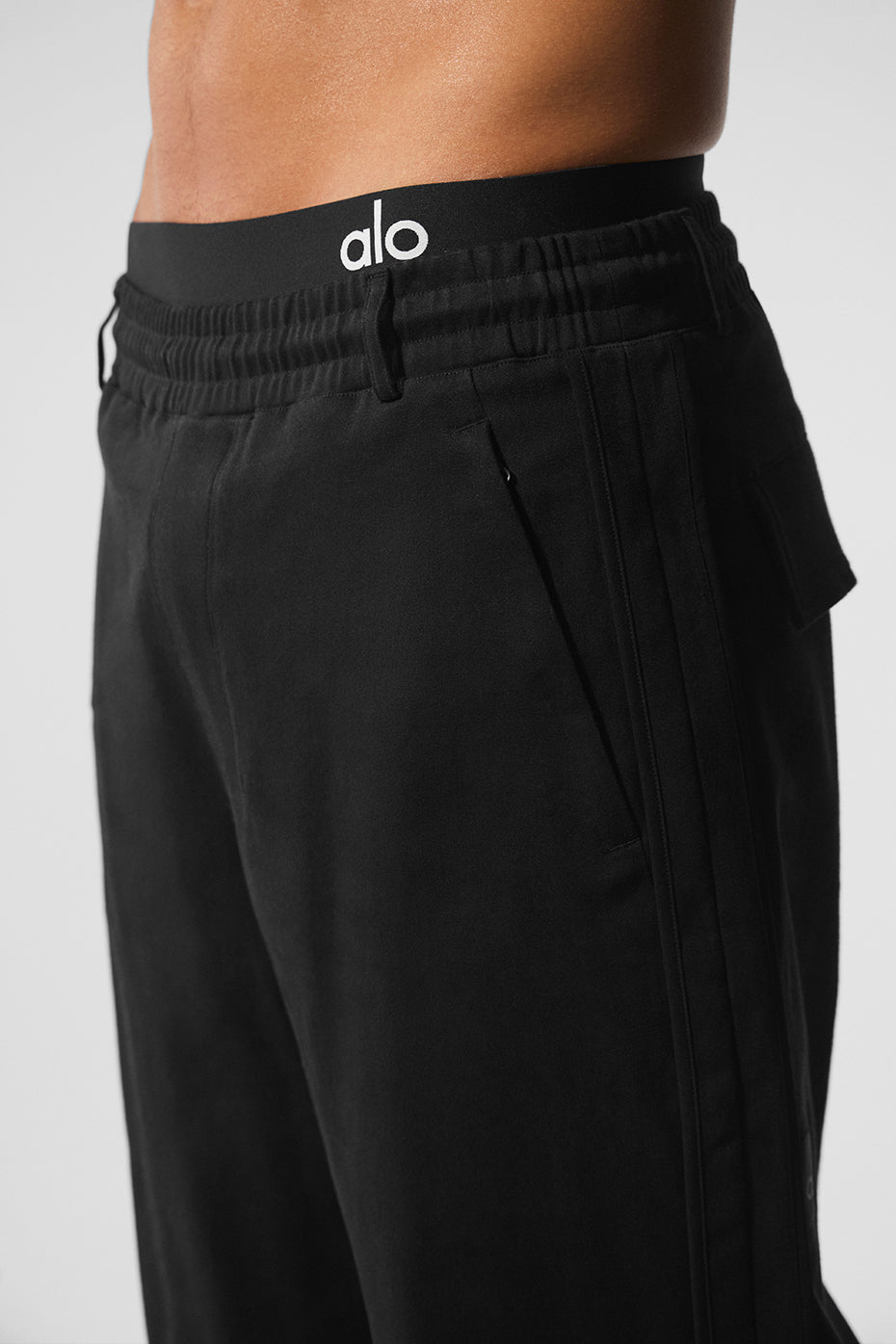 Edition Sueded Straight Leg Pant — Black