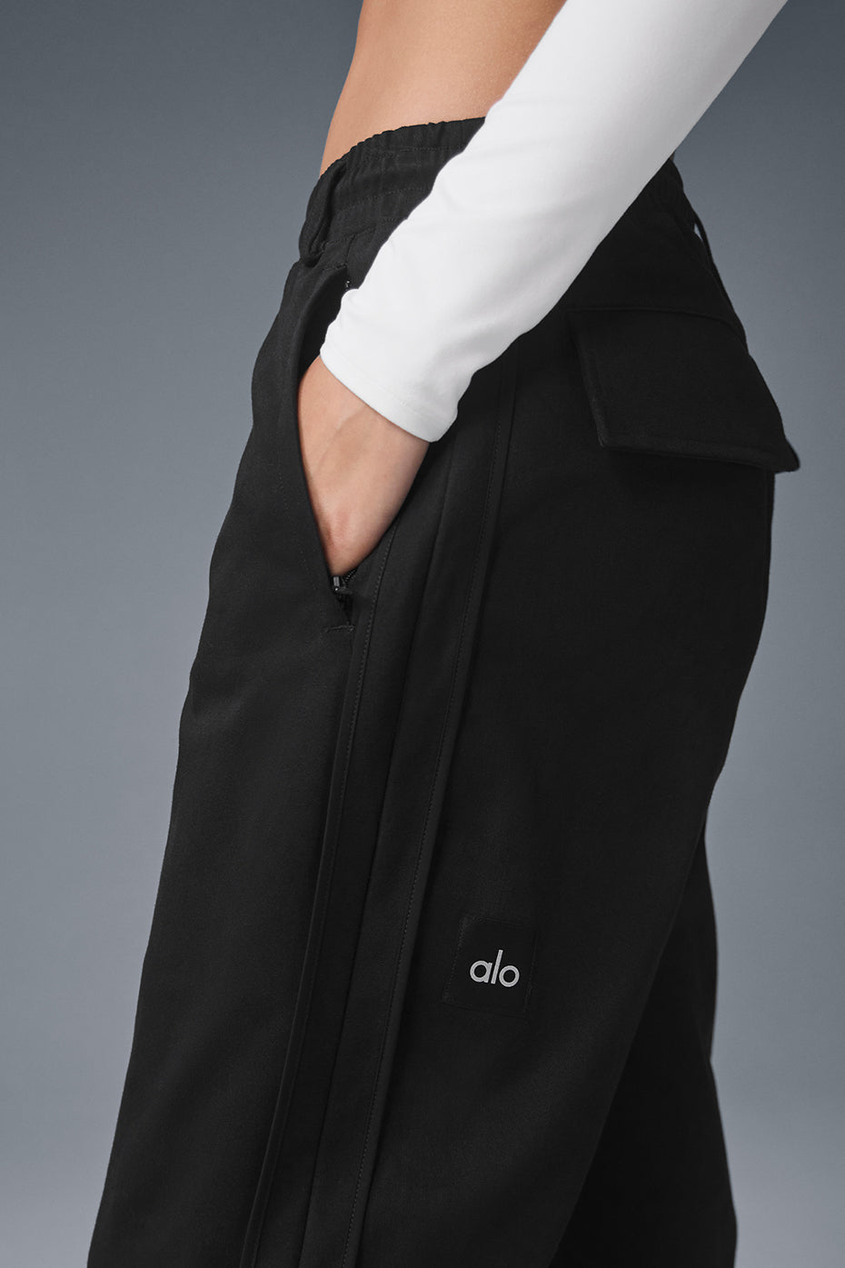 Edition Sueded Straight Leg Pant — Black