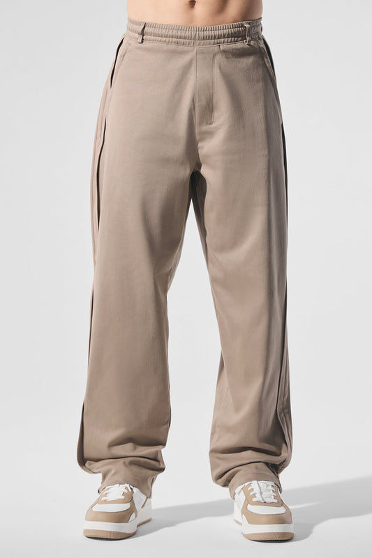 Edition Sueded Straight Leg Pant — Gravel