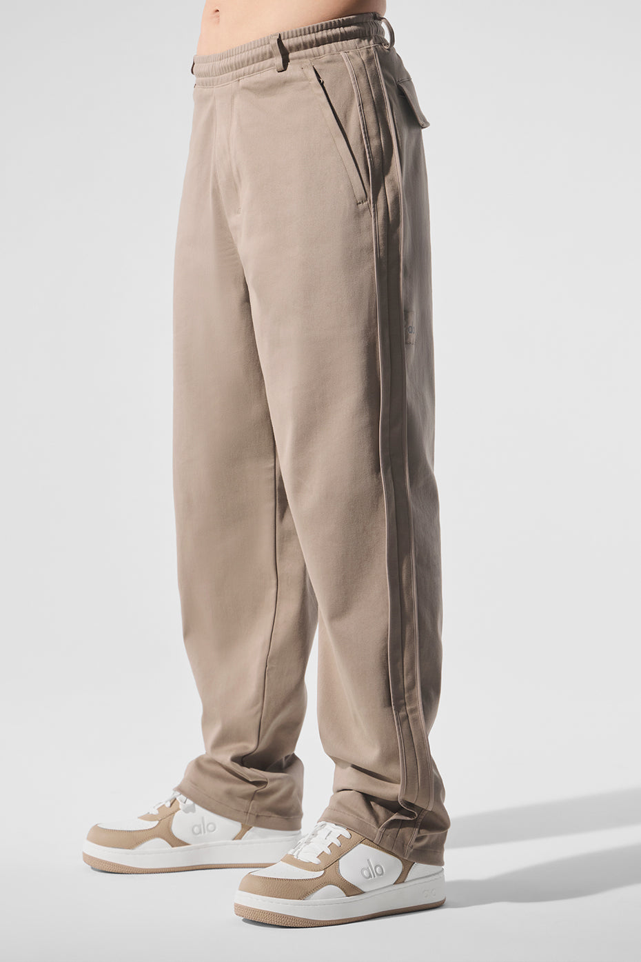 Edition Sueded Straight Leg Pant — Gravel