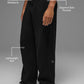 Domain Rib Knit Joggers — Black