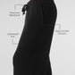 Domain Rib Knit Joggers — Black