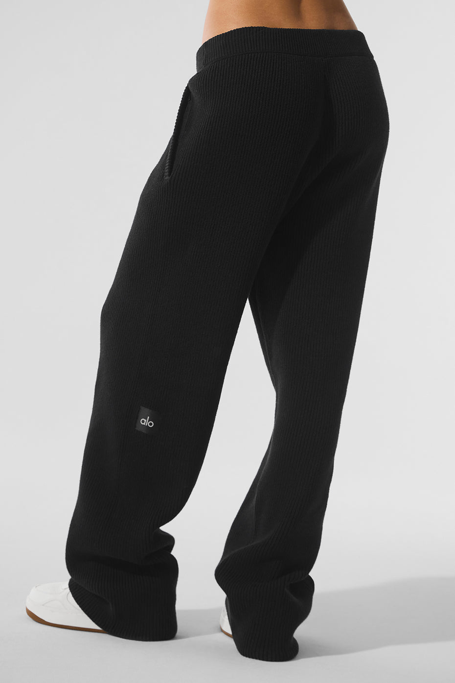 Domain Rib Knit Joggers — Black