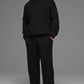 Domain Rib Knit Joggers — Black