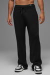 Domain Rib Knit Joggers — Black
