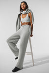 Domain Rib Knit Joggers — Athletic Heather Grey