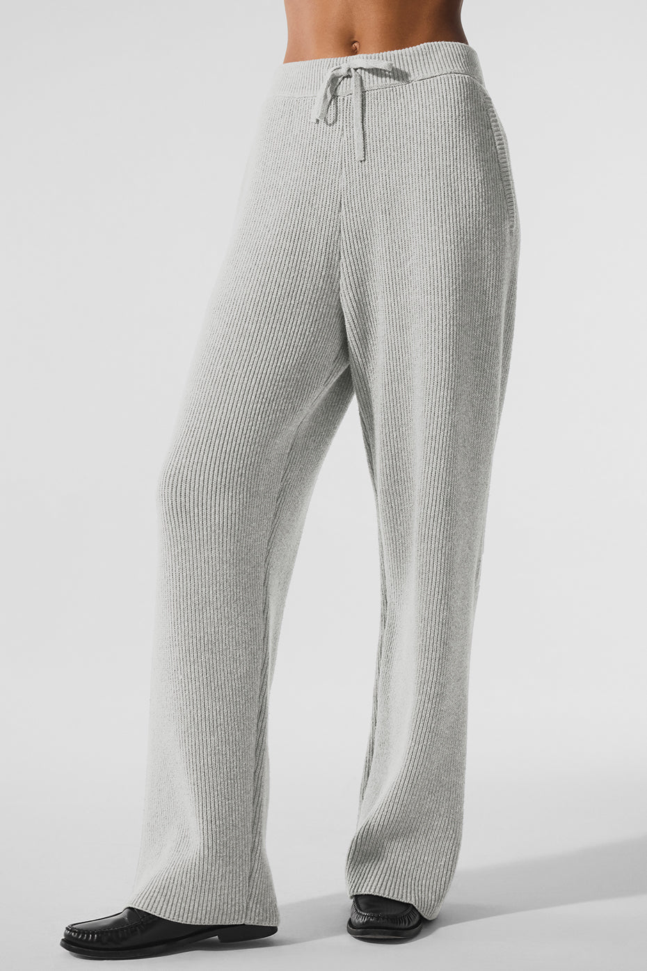 Domain Rib Knit Joggers — Athletic Heather Grey