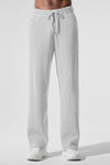 Domain Rib Knit Joggers — Athletic Heather Grey