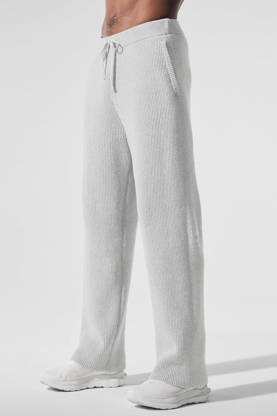 Domain Rib Knit Joggers — Athletic Heather Grey