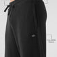 Elevate Waffle Straight Leg Pant — Black