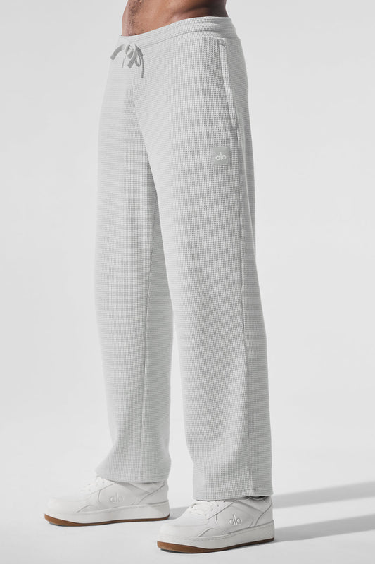 Elevate Waffle Straight Leg Pant — Athletic Heather Grey