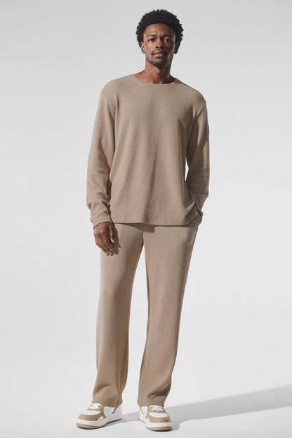 Elevate Waffle Straight Leg Pant — Gravel
