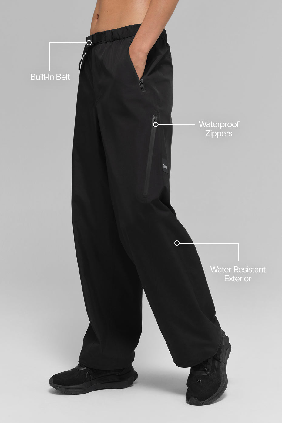 Alpha Shell Pant — Black