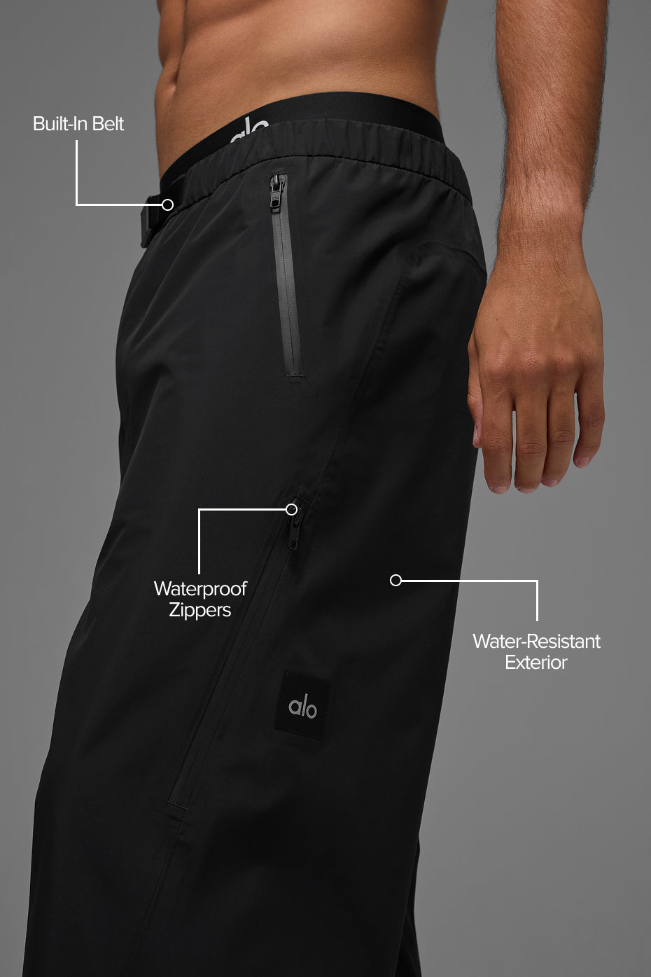 Alpha Shell Pant — Black