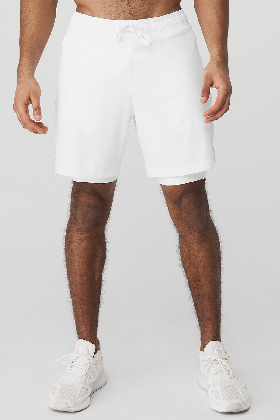 7" Unity 2 — In — 1 Shorts — White/White