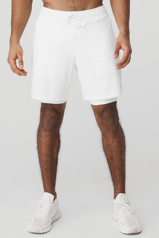 7" Unity 2 — In — 1 Shorts — White/White