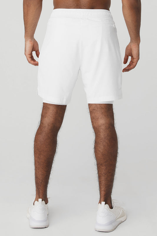 7" Unity 2 — In — 1 Shorts — White/White