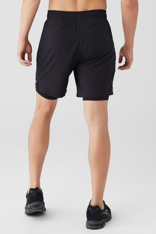 7" Unity 2 — In — 1 Shorts — Black/Black