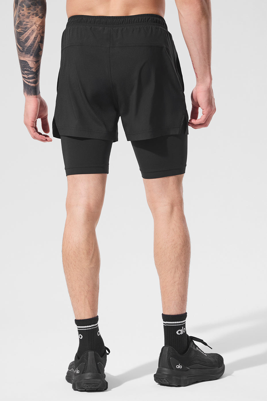 5" Revival 2 — In — 1 Shorts — Black/Black