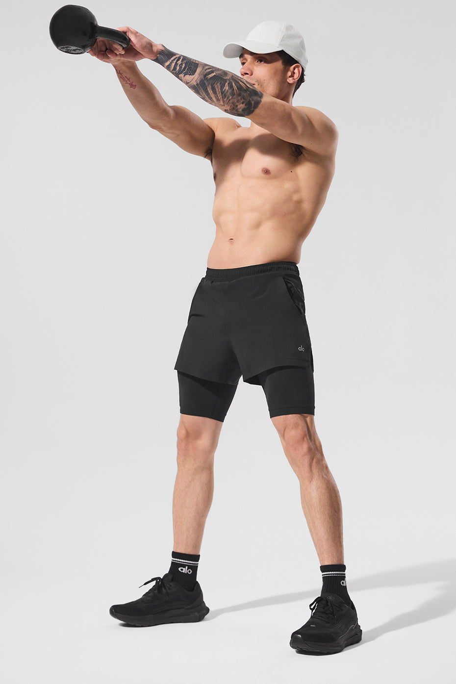 5" Revival 2 — In — 1 Shorts — Black/Black