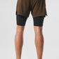 5" Revival 2 — in — 1 Shorts — Espresso/Black
