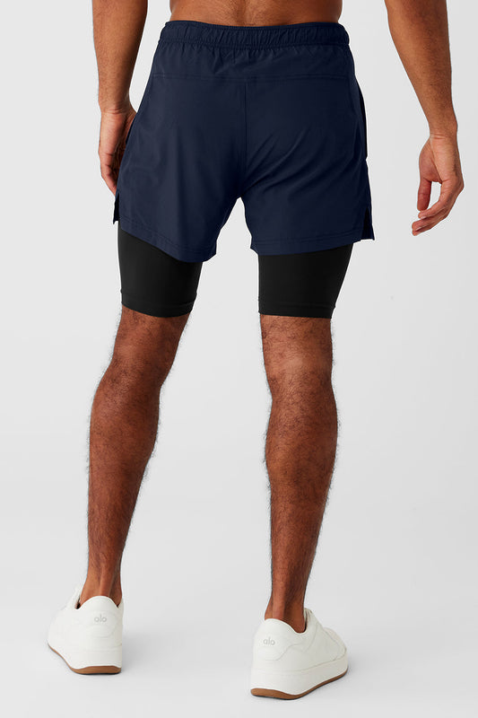 5" Revival 2 — in — 1 Shorts — Navy/Black